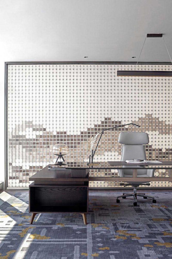 辦公室現(xiàn)代風(fēng)總裁辦公室效果圖(4)