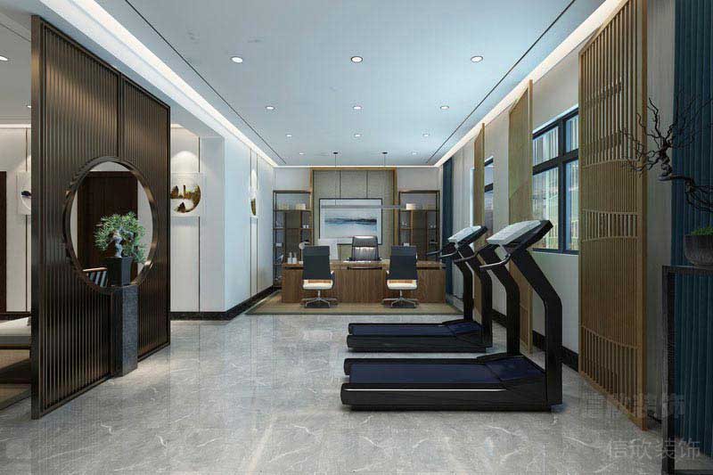 辦公室現(xiàn)代風總裁辦公室效果圖(2)