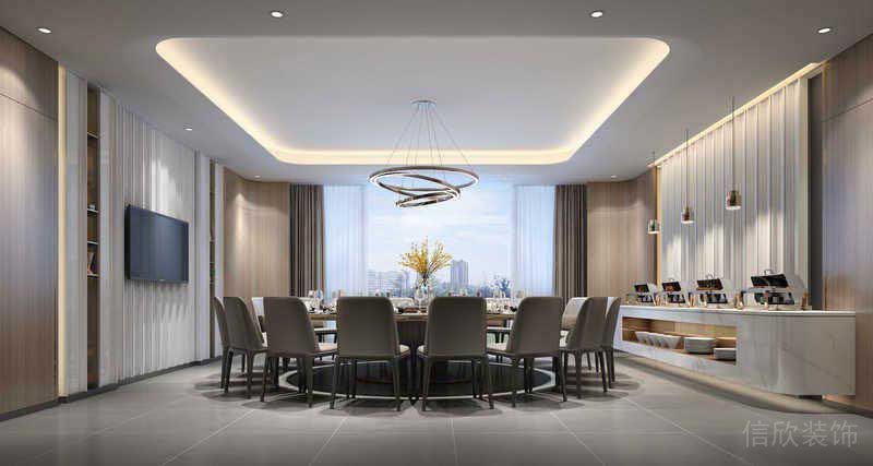 辦公室設(shè)計(jì)重點(diǎn)現(xiàn)代簡約風(fēng)前臺效果圖4)