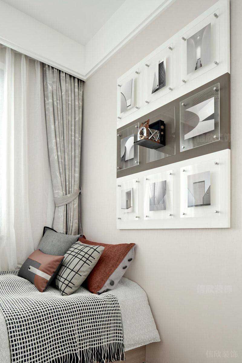 辦公室現(xiàn)代簡約風(fēng)前臺效果圖2)