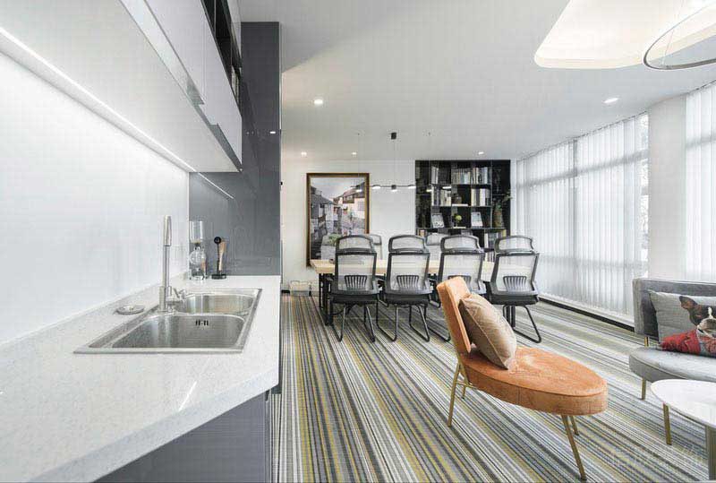 辦公室現(xiàn)代簡約風(fēng)休息區(qū)效果圖(1)