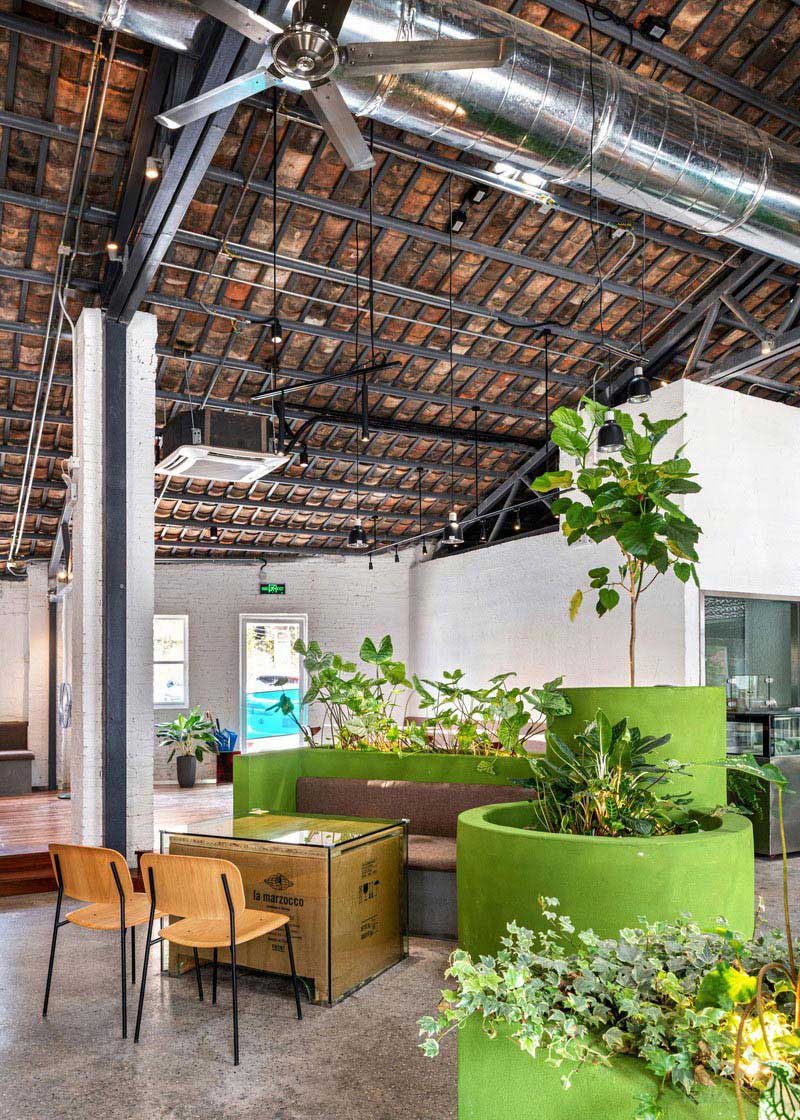 辦公室休息區(qū)綠植景觀