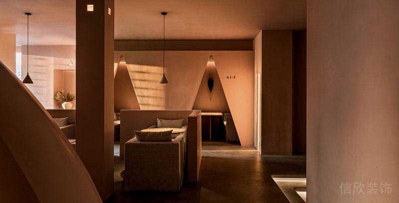 辦公室現(xiàn)在簡(jiǎn)約風(fēng)休閑區(qū)卡座沙發(fā)效果圖