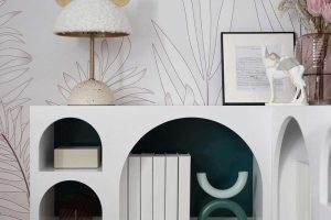 北歐風格家居樣板間兒童閱覽區(qū)