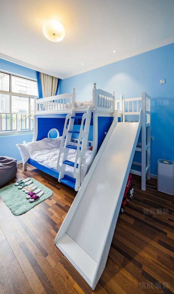 北歐風(fēng)格家庭兒童房實景圖