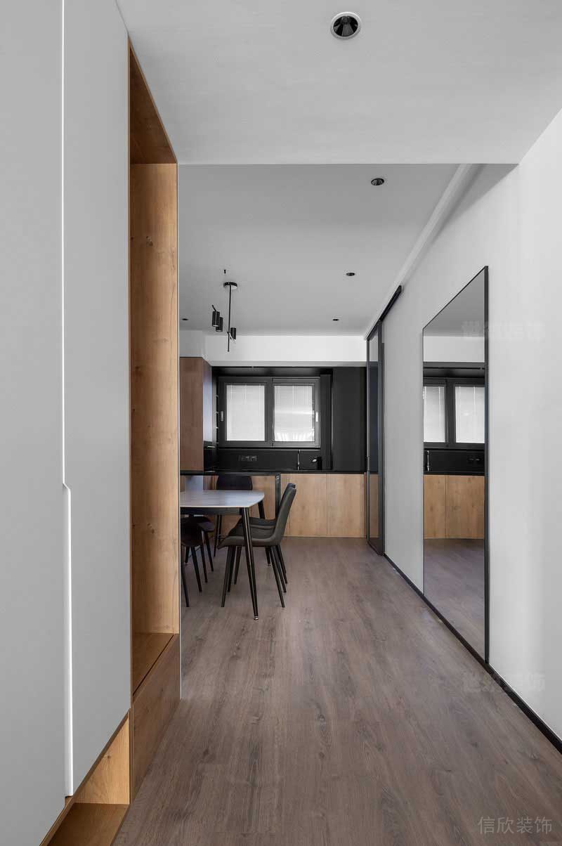 北歐極簡風(fēng)公寓空間餐廳家具