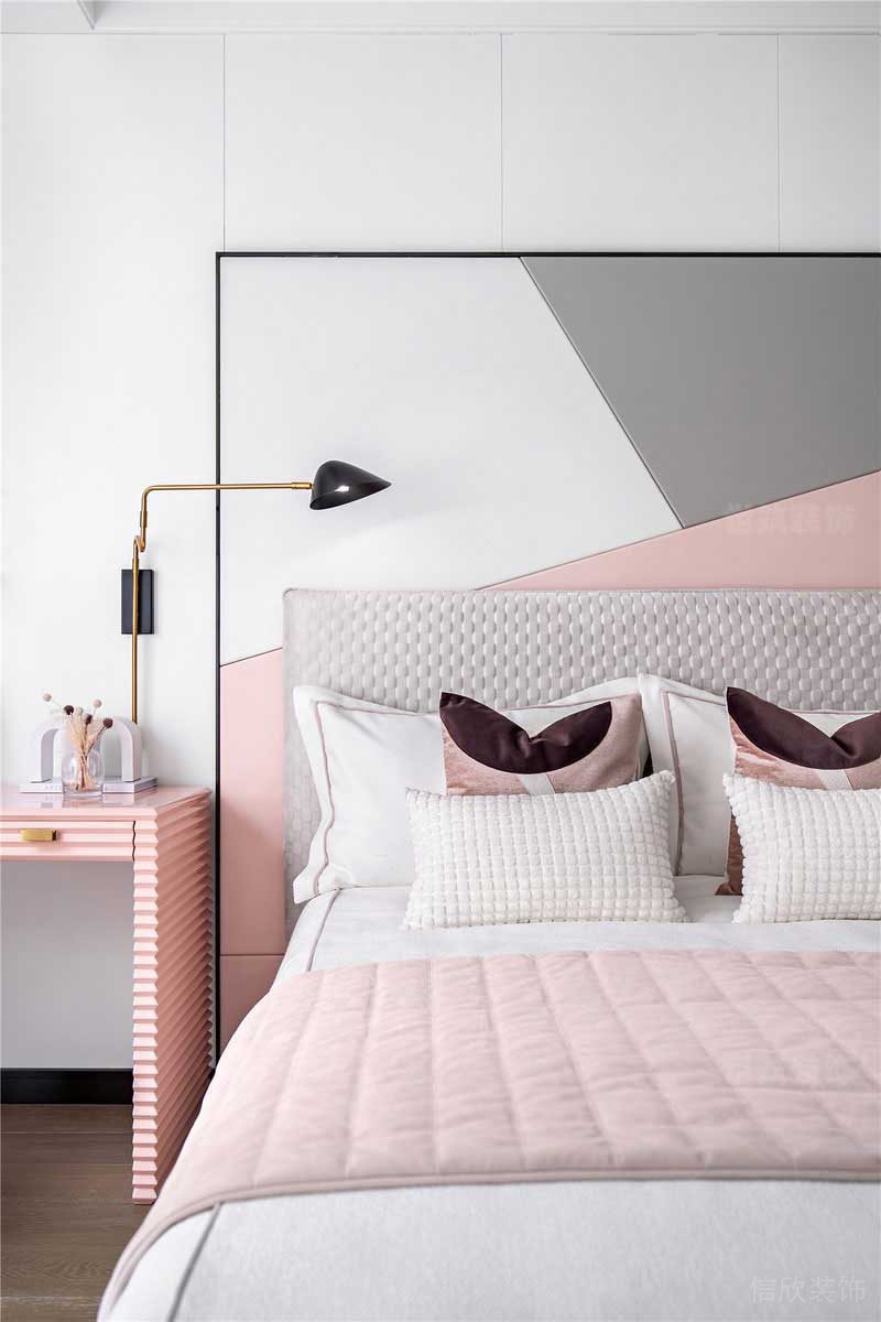 北歐極簡風(fēng)家居樣板間女兒房