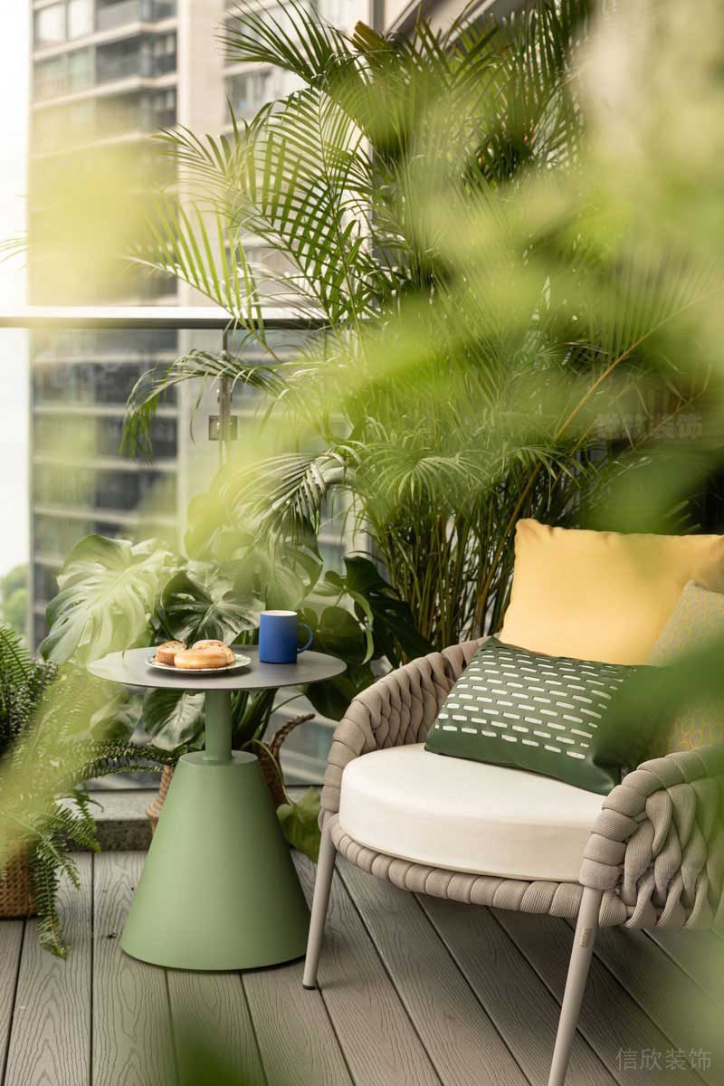 北歐田園風(fēng)家居露天休閑區(qū)