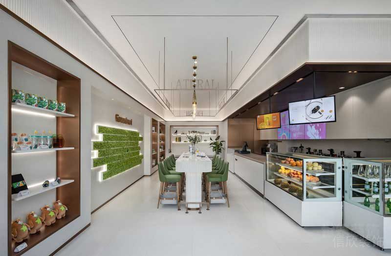 北歐現(xiàn)代風茶飲空間公共休閑區(qū)