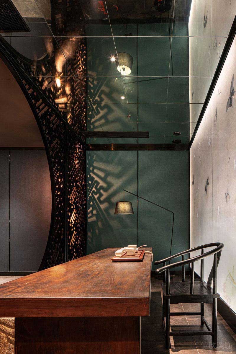 茶室頂面鏡子吊頂設(shè)計(jì)