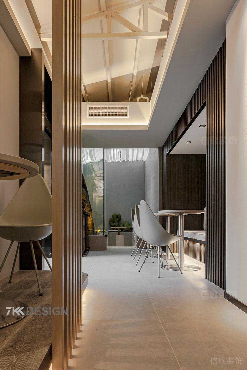 餐廳的木方隔斷設(shè)計(jì)