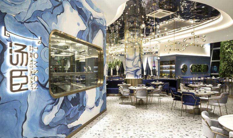 餐廳墻面水墨畫裝飾設(shè)計效果