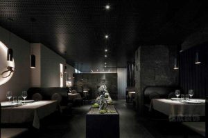 餐廳現(xiàn)代風(fēng)室內(nèi)假山景觀效果圖