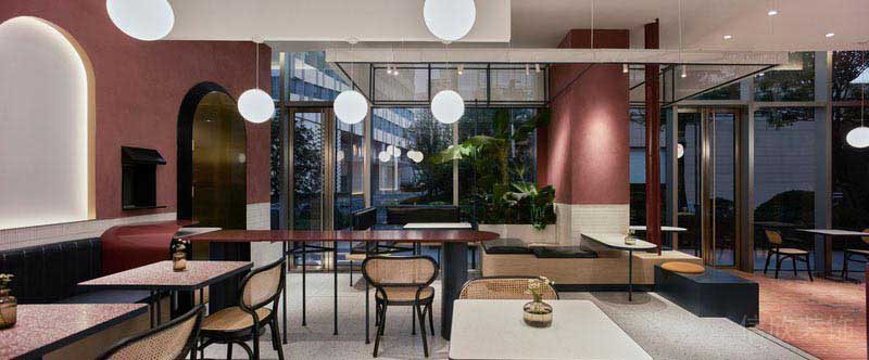 餐廳現(xiàn)代風(fēng)用餐區(qū)卡座效果圖 (2)