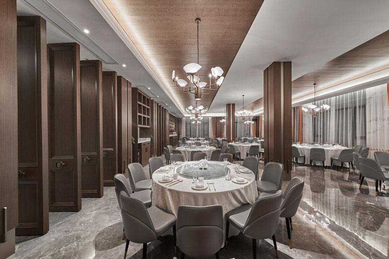 餐廳現(xiàn)代輕奢風用餐區(qū)效果圖 (3)