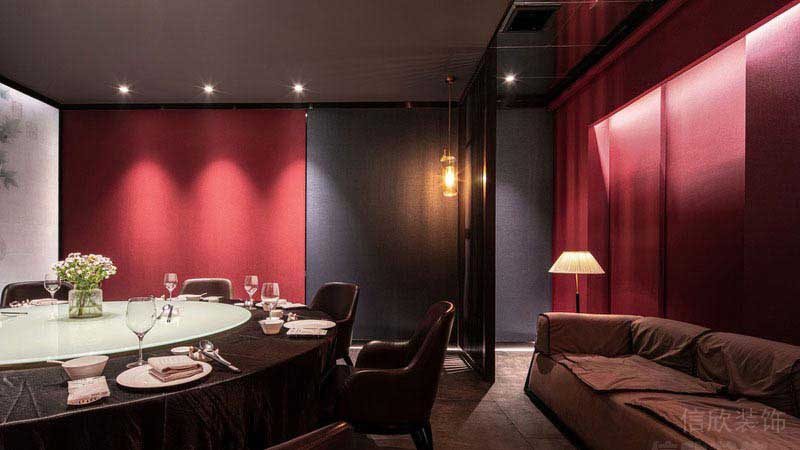 餐廳新中式風(fēng)大包房效果圖