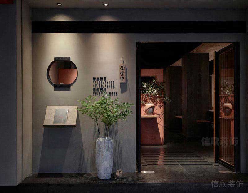 餐廳新中式風(fēng)入戶玄關(guān)效果圖