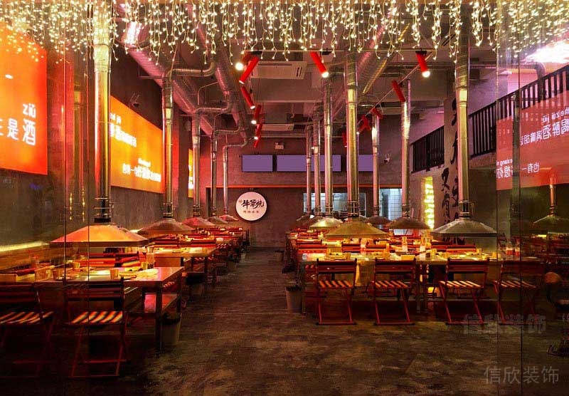 餐廳新中式風一樓用餐區(qū)效果圖