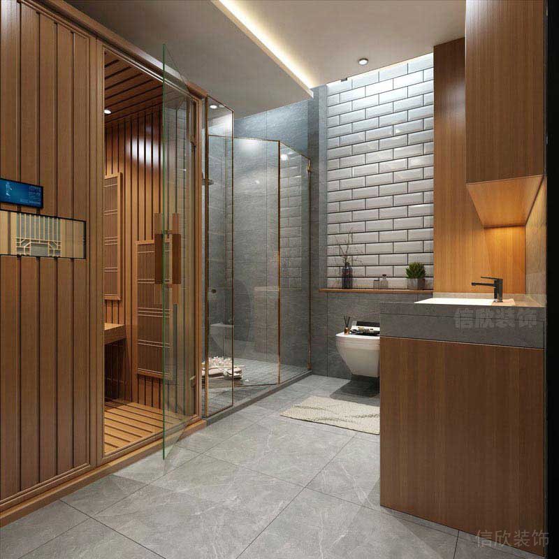 帶有桑拿房的衛(wèi)生間設(shè)計方案