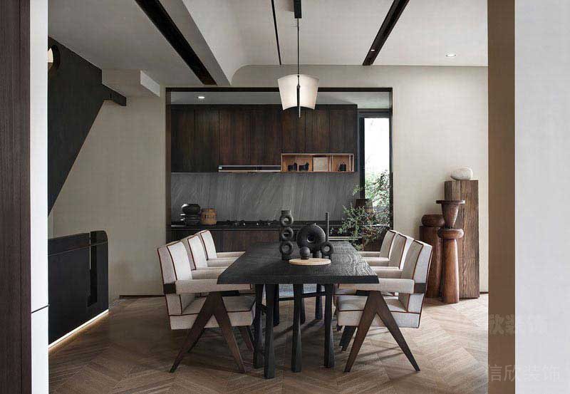 二手房改造北歐風(fēng)餐廳效果圖 (3)