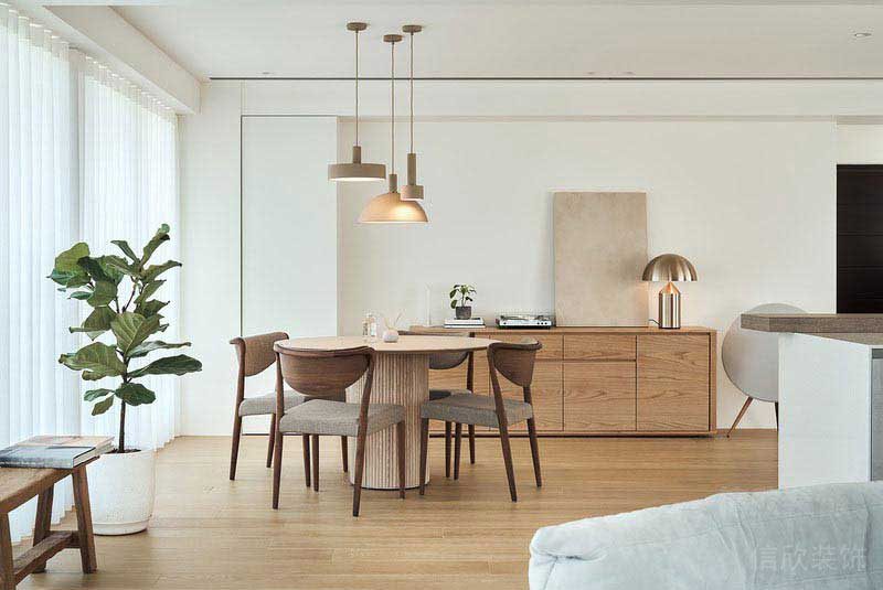 二手房改造北歐風(fēng)餐廳效果圖 (2)