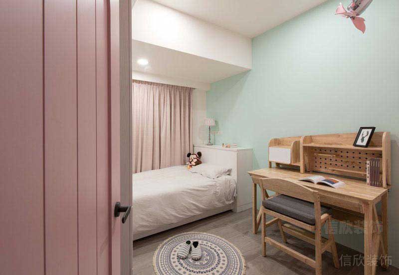 二手房改造北歐風(fēng)兒童房效果圖 (3)