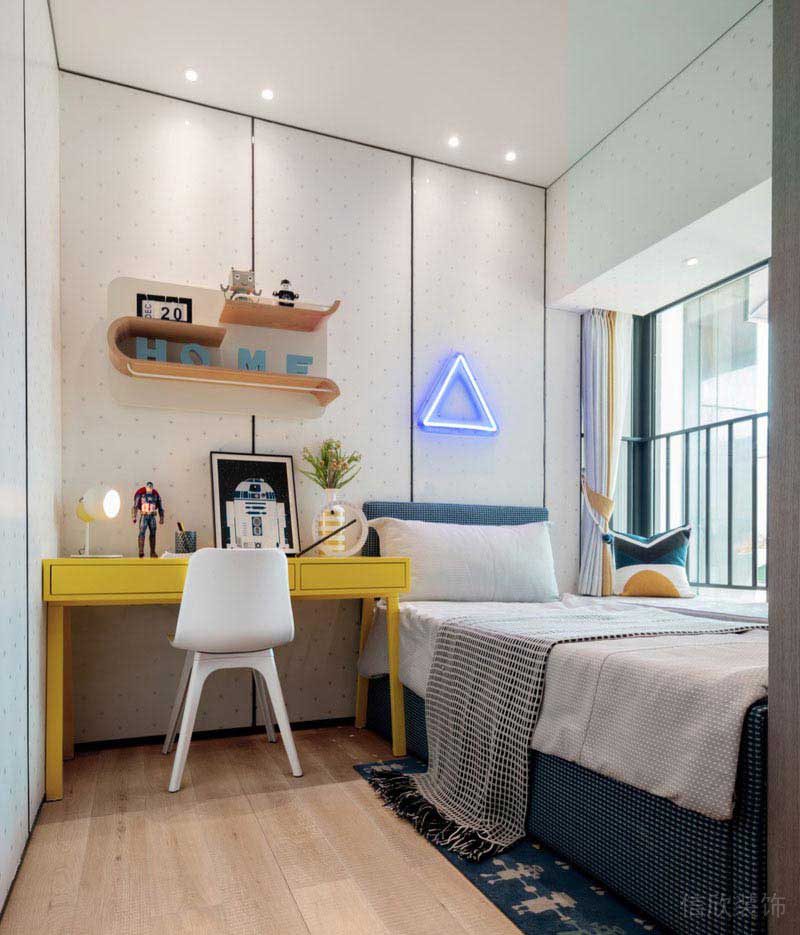 二手房改造北歐風(fēng)兒童房效果圖 (5)