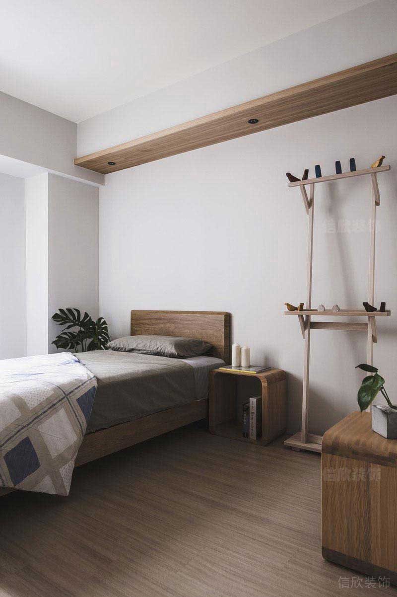 二手房改造北歐風(fēng)臥室效果圖(10)