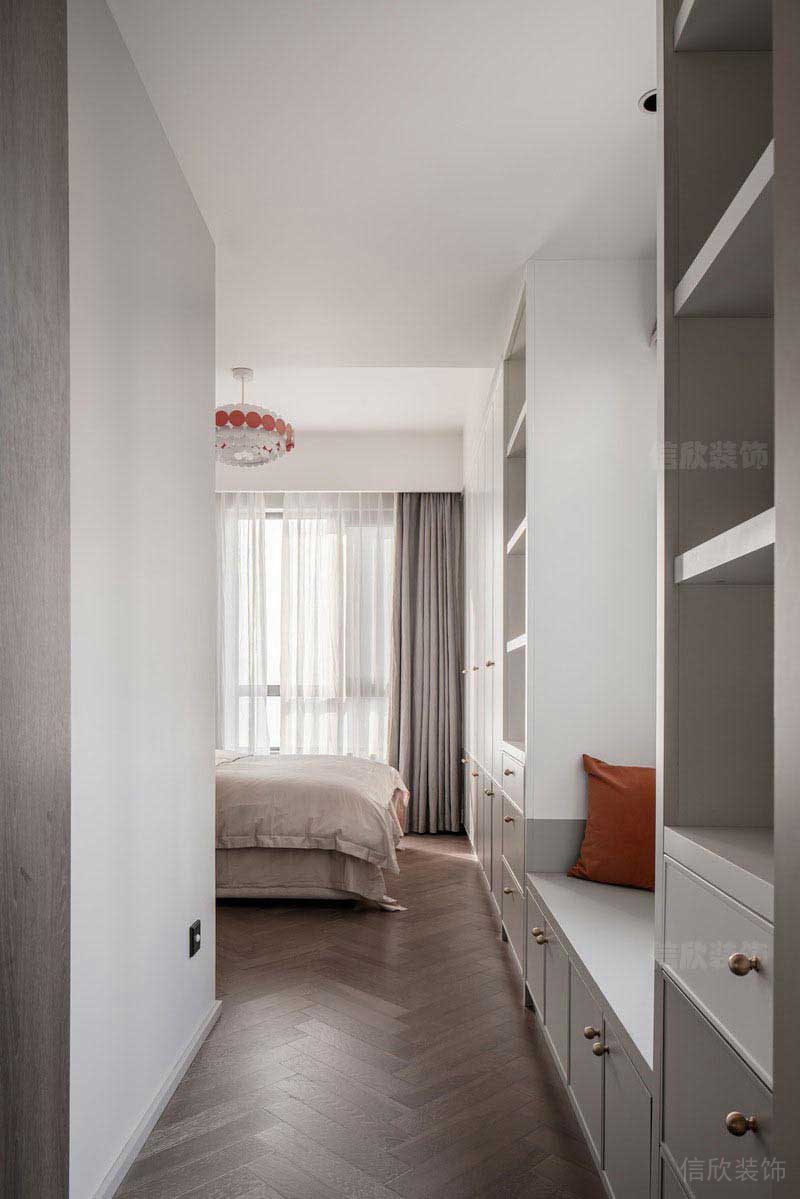 二手房改造北歐風(fēng)臥室效果圖 (4)