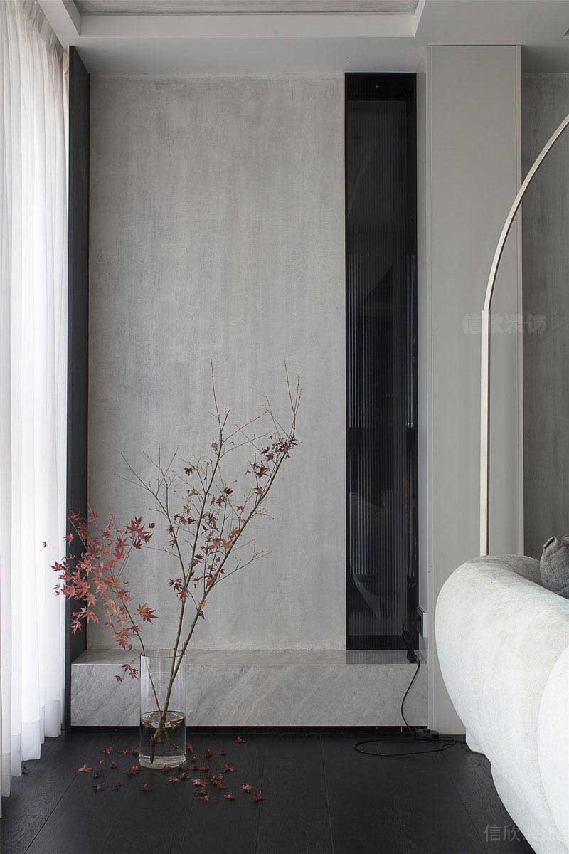 二手房改造別墅現(xiàn)代風(fēng)窗臺(tái)背景墻效果圖