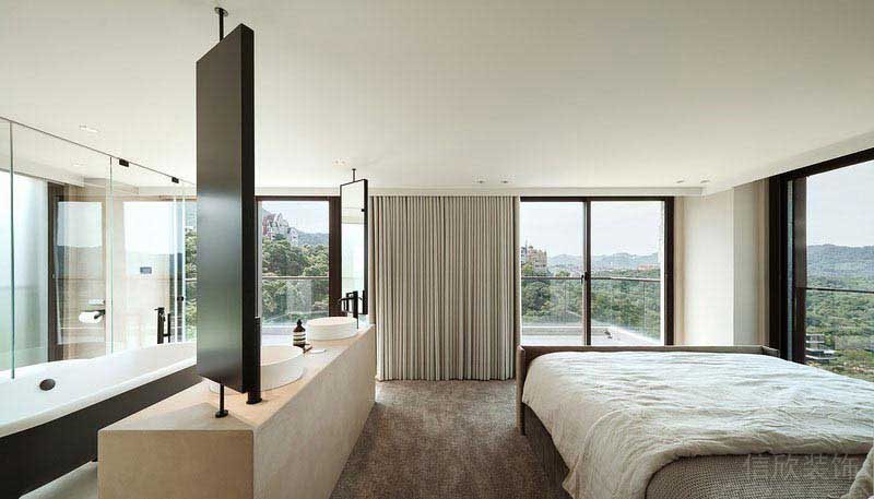 二手房改造別墅現(xiàn)代簡(jiǎn)約風(fēng)客臥效果圖