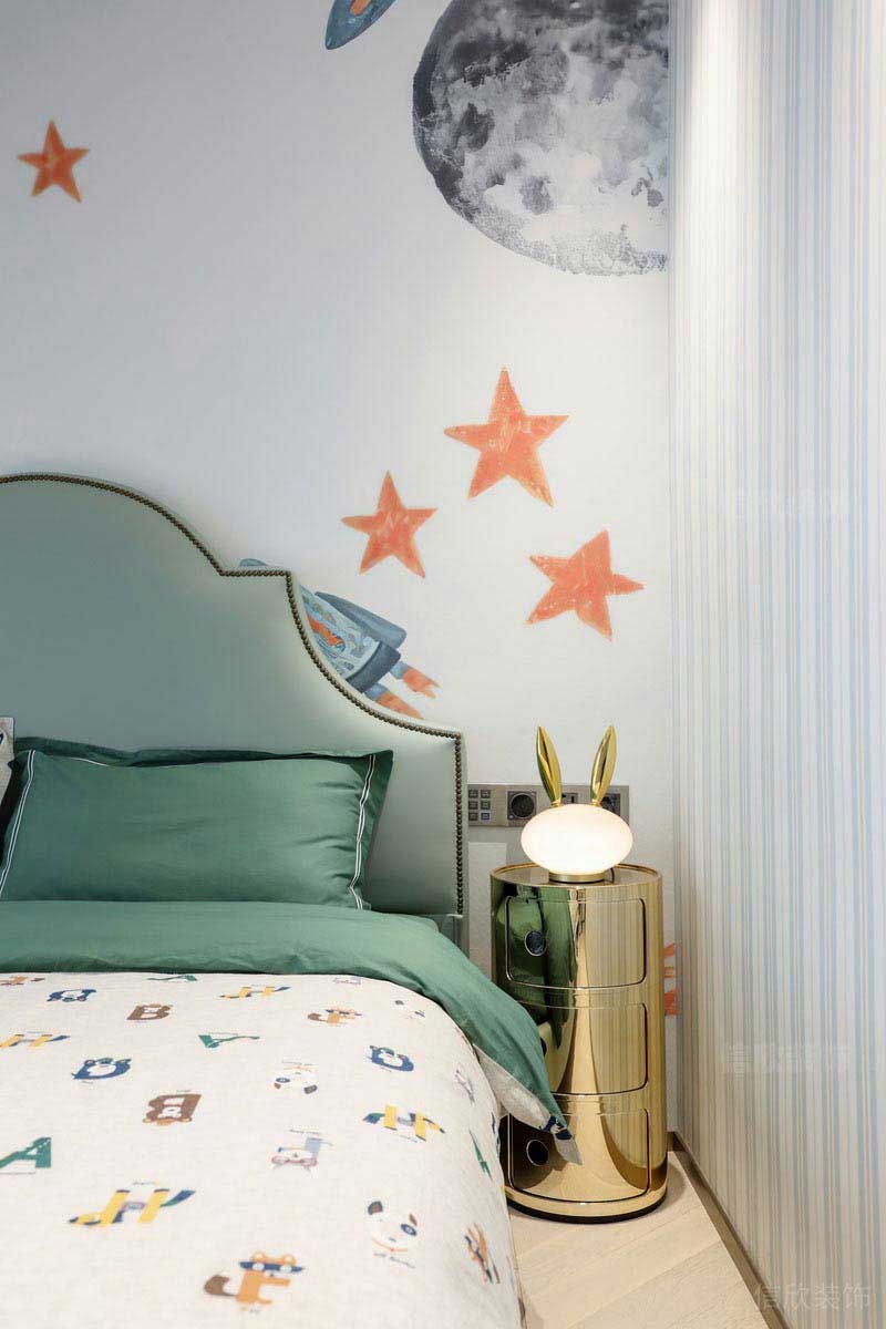 二手房改造現(xiàn)代簡(jiǎn)約風(fēng)兒童房效果圖 (4)