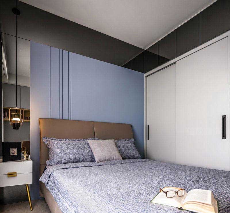 二手房改造現(xiàn)代簡約風(fēng)次臥效果圖