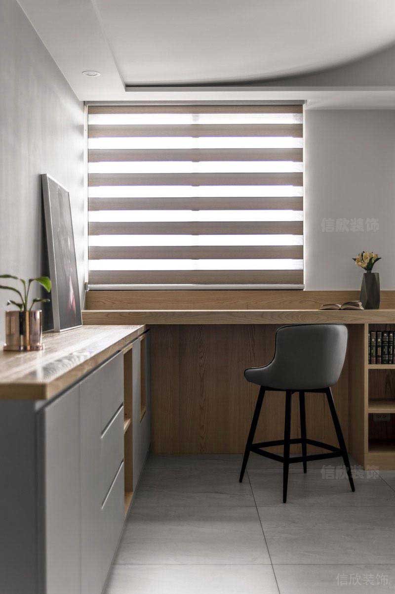 二手房改造現(xiàn)代簡(jiǎn)約風(fēng)寫(xiě)字桌效果圖