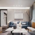 二手房改造現(xiàn)代簡約風客廳效果圖