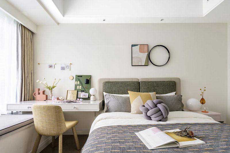 二手房改造現(xiàn)代簡約風(fēng)臥室效果圖 (3)