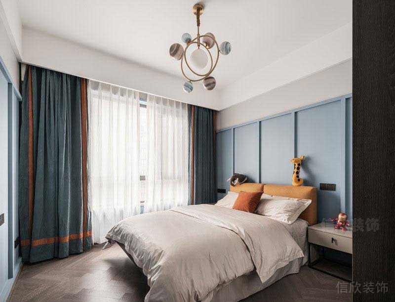 二手房改造現(xiàn)代簡(jiǎn)約風(fēng)兒童房效果圖 (3)