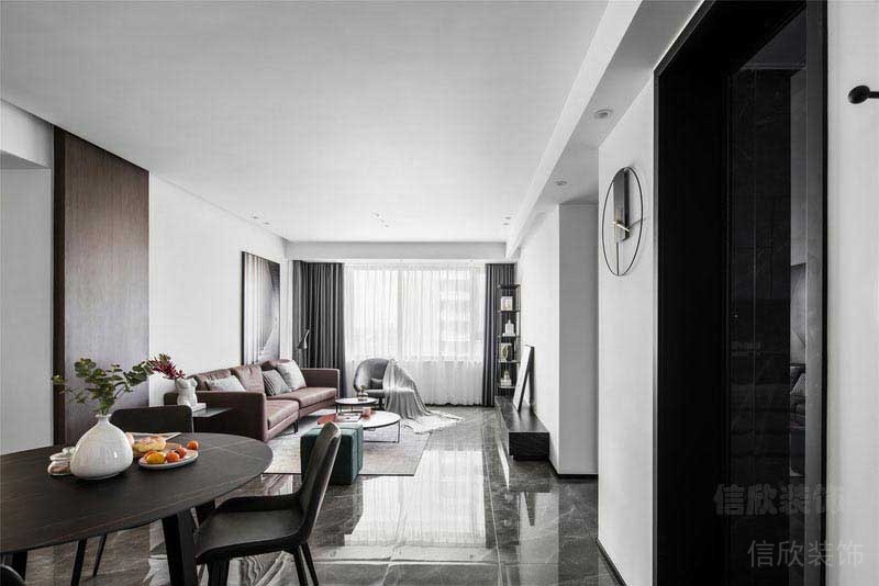 二手房改造現(xiàn)代簡約風(fēng)客餐廳效果圖 (3)