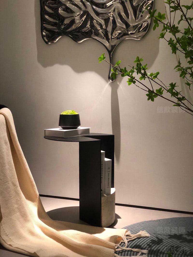 二手房改造現(xiàn)代輕奢風休閑茶幾效果圖