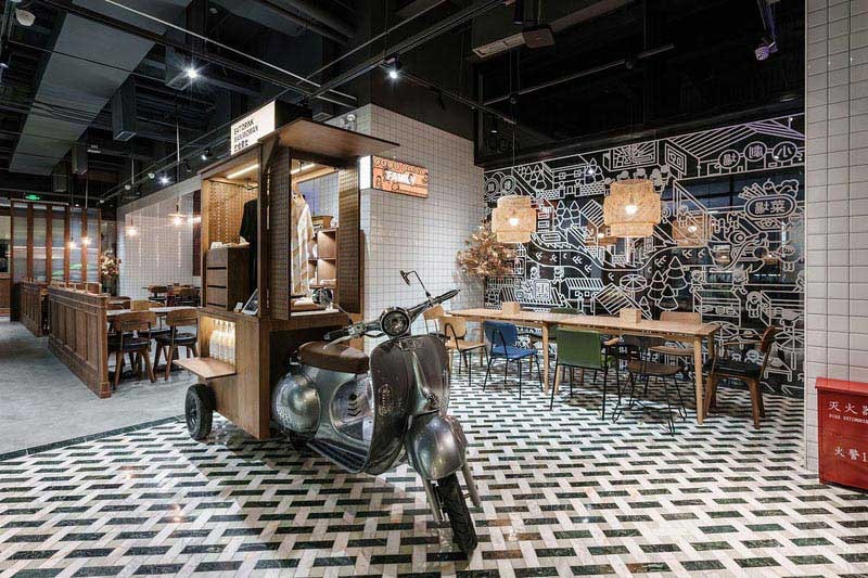 復(fù)古的中式餐廳設(shè)計(jì)效果