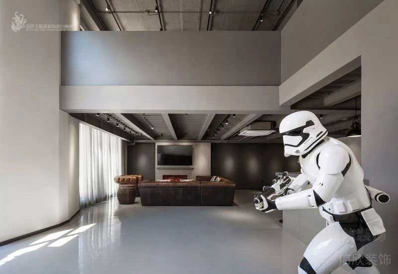 工業(yè)極簡風(fēng)辦公空間公共休息區(qū)