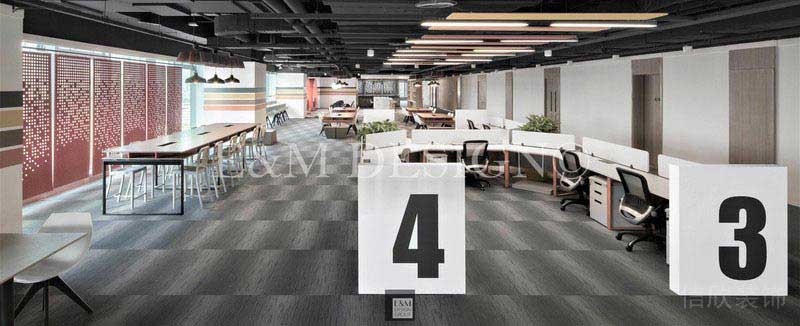 工業(yè)現(xiàn)代風(fēng)辦公室公共區(qū)