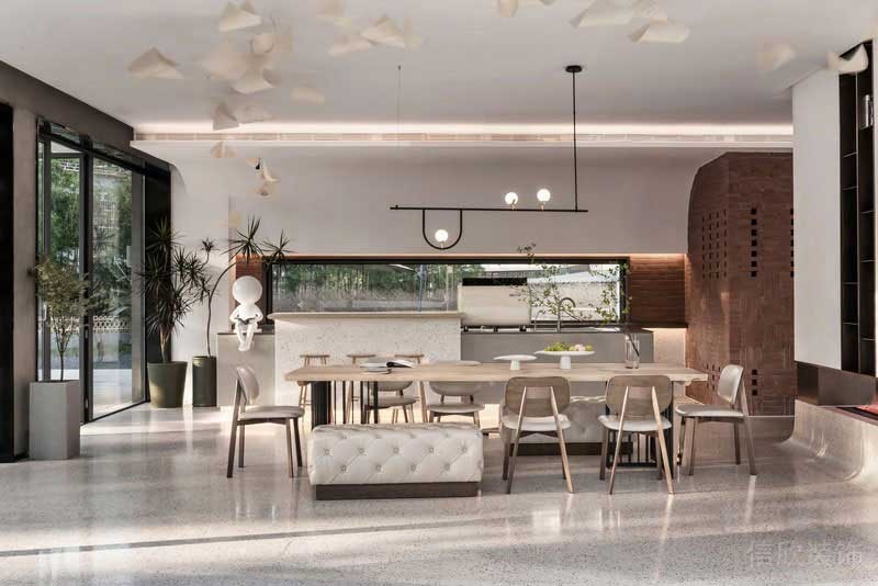 工業(yè)現(xiàn)代風(fēng)茶飲空間公共體驗區(qū)