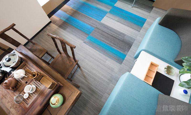 灰藍(lán)色空間里的茶室