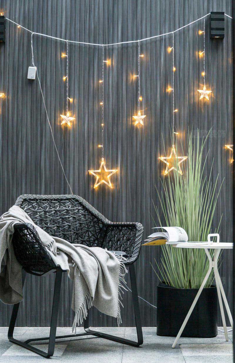 灰色背景上的星光設(shè)計(jì)效果