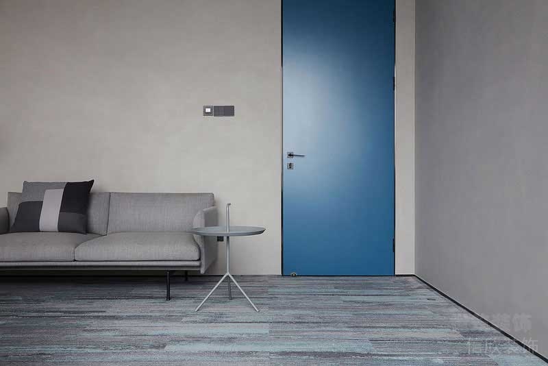 極簡風格公寓客廳灰色沙發(fā)