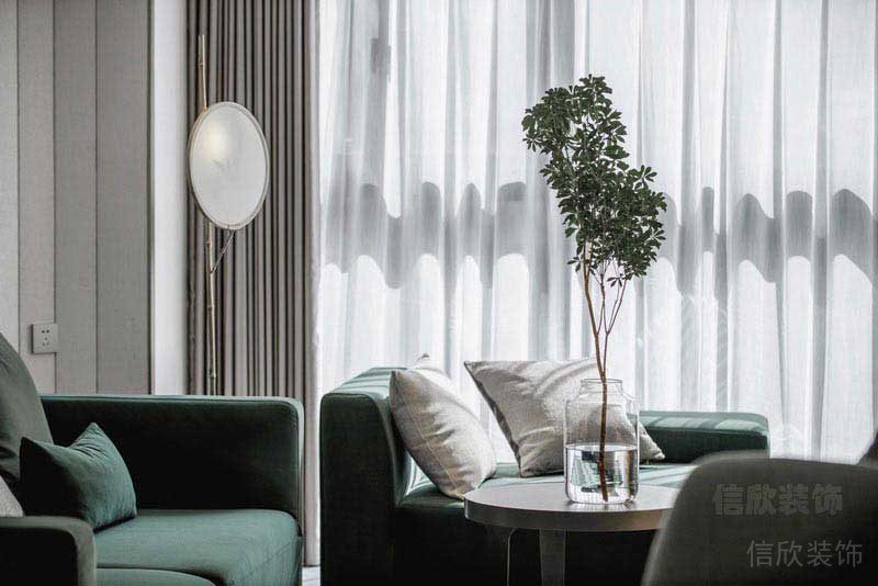 極簡風(fēng)格樣板房客廳沙發(fā)