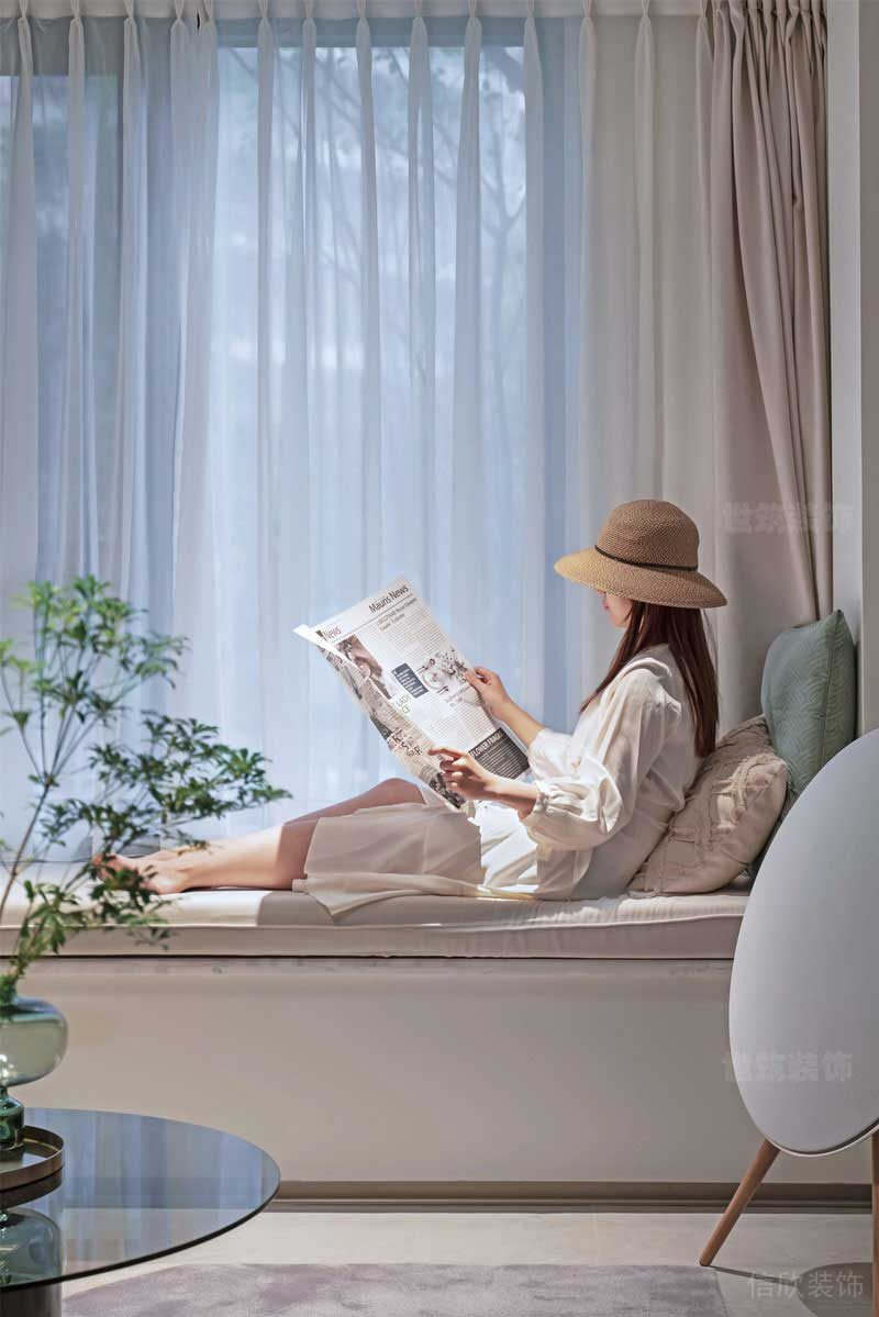 極簡風(fēng)格樣板間【飄窗休閑區(qū)