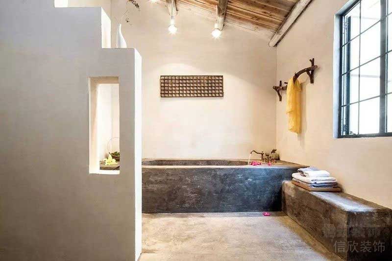 極簡工業(yè)風(fēng)民宿主題房衛(wèi)浴空間