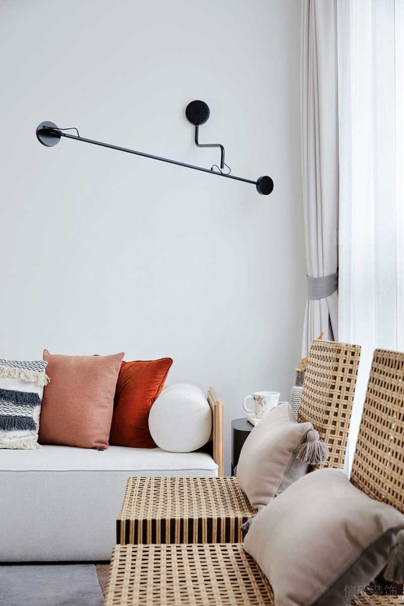 極簡(jiǎn)公寓客廳實(shí)景圖